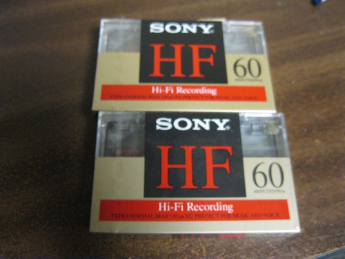 Sony Hf 60 New-factory Sealed Blank Cassettes Lot Of 2 Ddv