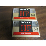 Sony Hf 60 New-factory Sealed Blank Cassettes Lot Of 2 Ddv