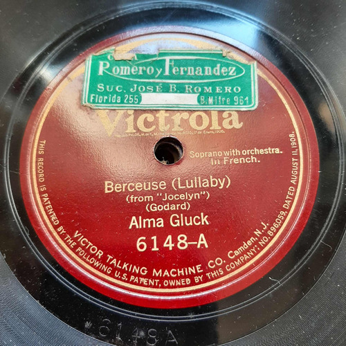 Pasta Alma Gluck Soprano Godard Victrola Tc50