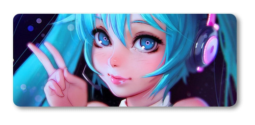 Mousepad Xxl 80x30cm Cod.317 Chica Anime Hatsune Miku