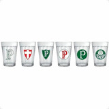 Jogo 6 Copos Americanos Palmeiras Oficial - 190ml