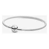 Pulseira Pandora Maleável Fecho Redondo Original 18cm - Nova