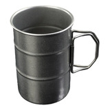 Taza Para Acampar De Acero Mango Plegable De 360 Ml.