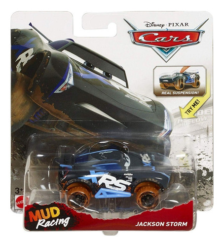 Disney Cars 3 Jackson Storm Mud Racing Com Suspensão Ativa