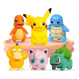 Pokemon Figura Modelo 6pack,decoración De Escritorio/tarta