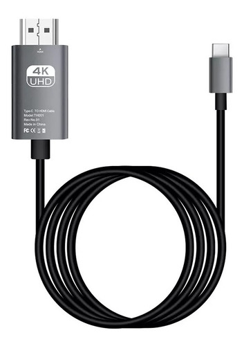 Adaptador Cable Usb Tipo C 3.1 Hdmi Usb-c 2m Hdmi De 4k 30hz