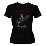Camiseta Dama Mujer Led Zeppelin Rock Metal Jimmy Page Dbo