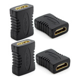 Cople Conector Hdmi A Hdmi Hembra Adaptador  1080p 4pzs 