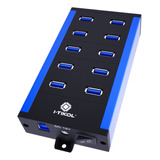 Concentrador Usb Alimentado Por 10 Puertos  Hub Usb 3 0  Hub