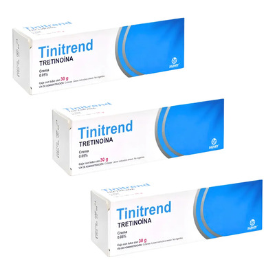 Tretinoína 30 G 0.05% Elimina Manchas Acné Arrugas 3 Pack | Envío gratis