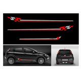 Kit Adesivo Faixa Lateral E Mala Fiat Punto Sport Black