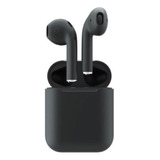 Auriculares Bluetooth Inalámbricos Táctiles I12 Tws, Recargables, Color Negro, Luz Led