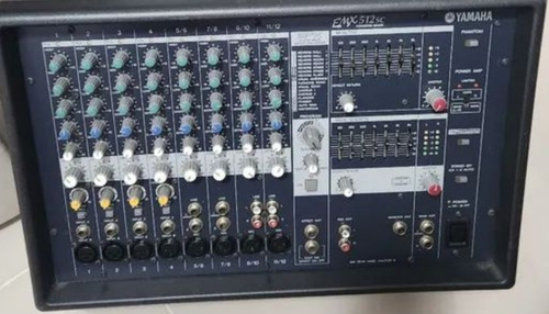Mixer Yamaha Emx 512sc 1.000watts Mesa De Som, Amplificador 