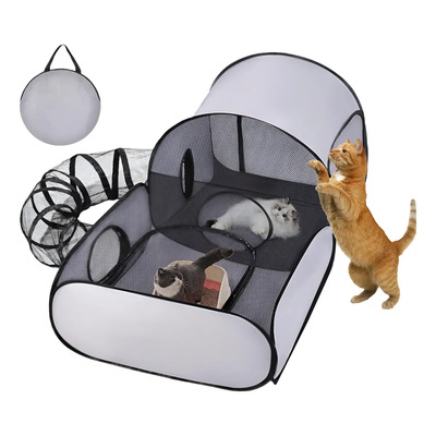 Zz Parque Para Gatos Con Túnel Y Tienda Para Gatitos | Envío gratis
