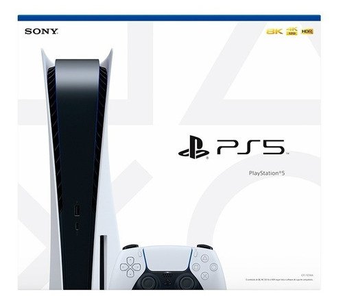 Console Sony Playstation 5 Mídia Física Standard Edition 825gb Com Controle Dualsense