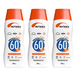 Kit 3 Protetor Solar Corpo Nutriex Toque Seco Fps 60 120ml