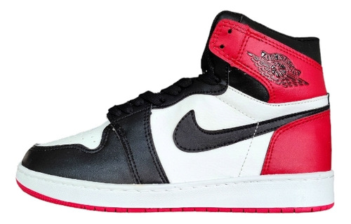 Tenis J1 Mid Negro Y Rojo # 25.5