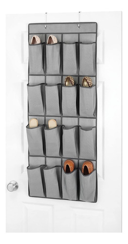 Whitmor Organizador De Zapatos Para Puerta 8 Pares Color Gris