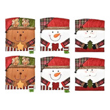 Eaeovni Funda De Silla Decorativa De Navidad, 6 Piezas