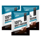 Combo 3x Sachês Whey Protein 100% Concentrado Shark Pro