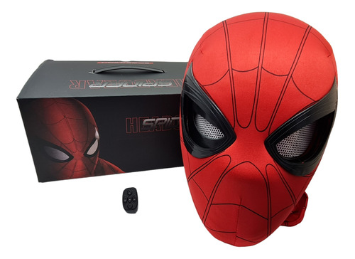 Máscara Spider-man Ojos Movibles Electrónica Anillo Control