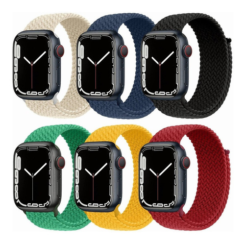 6 Correas Para Apple Watch Band Series Ultra 8 7 Se 6 5 4 3