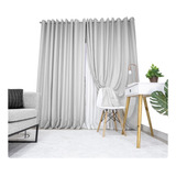 Cortina Gaze De Linho E Forro Sala/quarto Glmp 6.0 M X 2.6 M