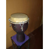 Tambor Djembe De 10   Forrado En Cuerina. Usado