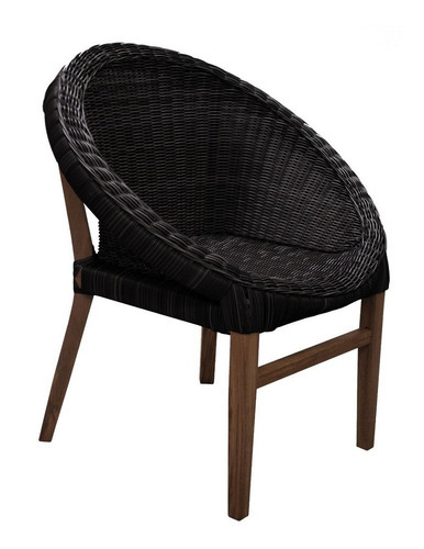 Silla Artesanal Parota Y Cuerda Cuixmala By Promobel Color De La Estructura De La Silla Nogal Color Del Asiento Negro Diseño De La Tela Cordón