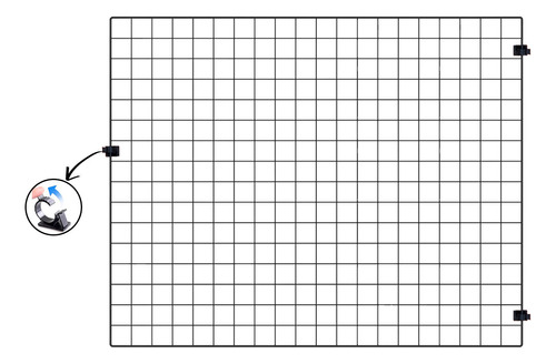 Tela Portão Proteção Cães Raça Pequena Pet 1 Modulo 80x100cm