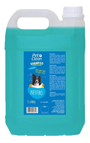 Shampoo Neutro Pet Clean 5l