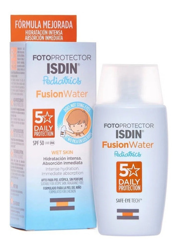 Fotoprotector Isdin Pediatrics Fusion Water Spf50. 50 Ml