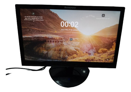 Monitor Led Lenovo Ls1921wa  18.5' - Preto Funcionando Bom