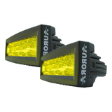 Par De Mini Barra 4 Led Aurora Ámbar 4 Pulgadas Rzr 4x4 Atv 