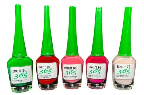 Kit X5 Esmaltes Marca 365 - mL a $230