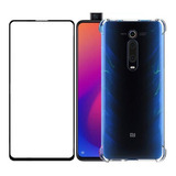 Kit Case Capa Anti Queda Para Xiaomi Mi 9t + Pelicula 3d