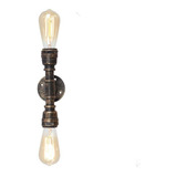 Efinehome Vintage Edison Industrial 2-luz Baño Vanity Light