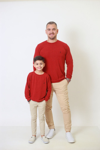 Suéter Pai & Filho Vermelho