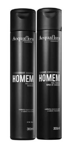 Acquaflora Kit Homem Normais Shampoo + Condicionador 300ml