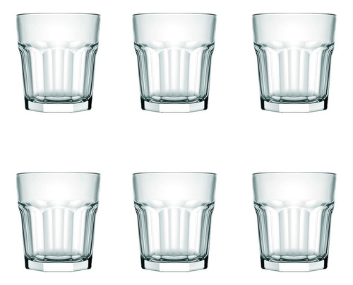 Vaso Vidrio Bristol Whisky 320 Ml Nadir Cod.2511 X6 Unidad