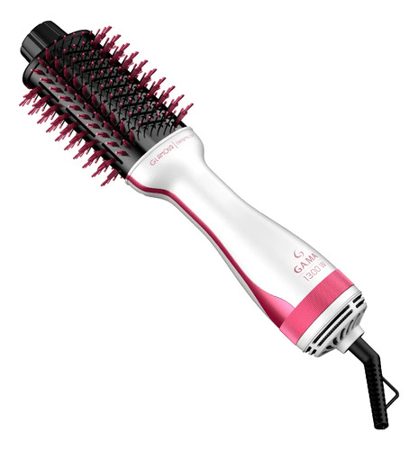 Escova Secadora Gama Italy Glamour Pink Brush 3d 1300w 127v