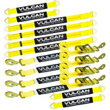 Vulcan Complete Axle Strap Tie Down Kit With Snap Hook Ra Aa