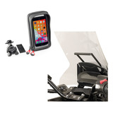 Kit Barra Soporte + Bolso iPhone Pro Max P/ Honda Nc 750x