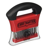 Tenderizador De 48 Agujas Ablandador De Carne Chef Master Color Rojo