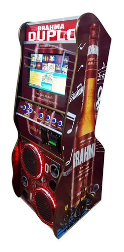 Maquina De Musica Jukebox 19 Polegadas Em Led Duplo Malte