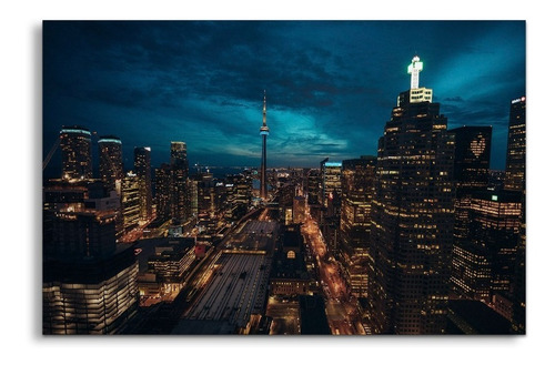 Cuadro Decorativo Moderno Ciudad Toronto Canada Jd-0392 M