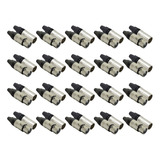 20 Pares De Plug Xlr Cabo Linha Datalink Canon Macho E Fêmea