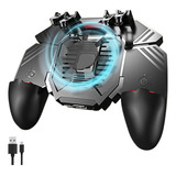 Gamepad 4 Gatillos Ventilador Recargable Control Celular