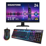 Monitor Gigastone, Paquete De Lujo Con Teclado Y Mouse Para 