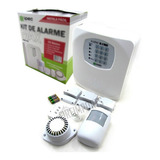 Kit Alarme Max Sem Fio C/ Controle Sirene Discadora 4 Sensor